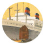 Vintage Cruise Ship to the Orient with Junks Boats Stickers