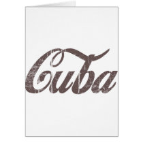 Vintage Cuba Card