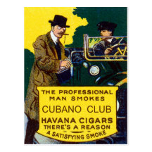 Vintage Cubano Club Cigars Post Cards