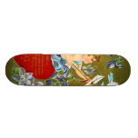 Vintage Cupid & Moonbeam Valentine Custom Skateboard