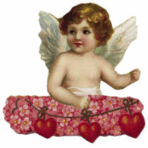 Vintage Cupid Photo Sculpture