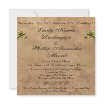 Vintage Cupids & Cherubs Wedding Announcement