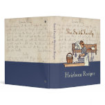 Vintage Custom Heirloom Family Recipe Binder