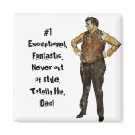 Vintage Dad in Colour and Distressed magnets