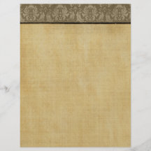 Vintage Damask Border Paper Background Flyer