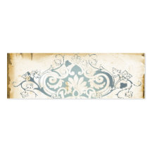 Vintage Damask Business Card Template