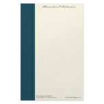Vintage Damask Customized Aqua Designer Stationery