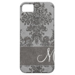 Vintage Damask Pattern with Monogram