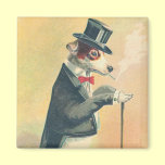 Vintage Debonair Dog Magnet magnets