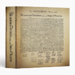 Vintage Declaration of Independence Binder