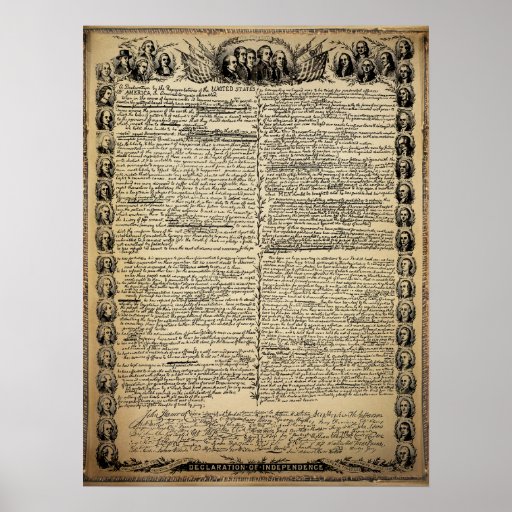 Vintage Declaration of Independence Posters