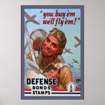 Vintage Defence Bonds~Vintage World War 2 Print