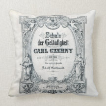Vintage Dekokissen *Klavierschule*