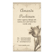 vintage design business card