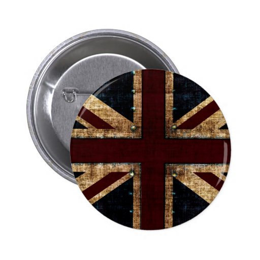 vintage design Union Jack button