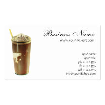Vintage Dessert; Chocolate Shake Business Card Templates