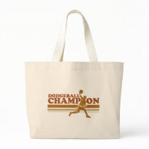 Vintage Dodgeball Champion Tote Bags