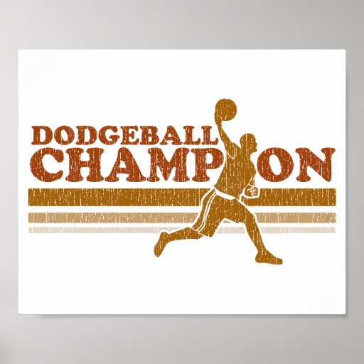 Vintage Dodgeball Champion Posters