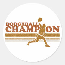Vintage Dodgeball Champion Sticker