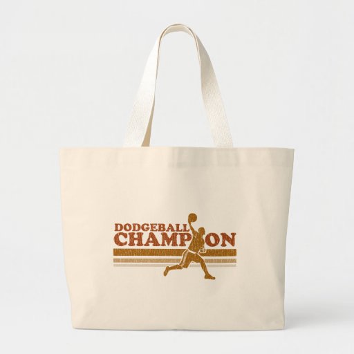 Vintage Dodgeball Champion Tote Bags