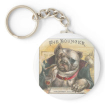 Vintage Dog Bouncer Bar Key Chain