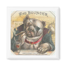 Vintage Dog Bouncer Bar Magnets