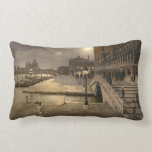 Vintage Doge's Palace by Moonlight, Venice, Italy Pillow