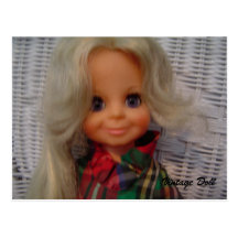 Vintage Doll - postcard