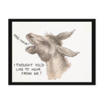 Vintage Donkey Comics Post Card