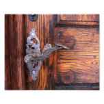 Vintage Door Handle, Aged Wood Real Estate Photographic Print