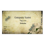 Vintage Dragonfly Business Card Template
