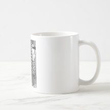 Vintage drawing of a spine and ribcage mugs