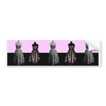 Vintage Dresses Stickers Bumper Stickers