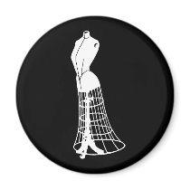 Vintage Dressform Refrigerator Magnet