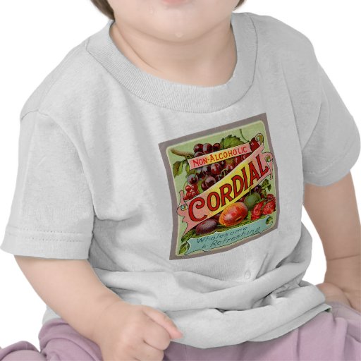 Vintage Drink Label Non Alcoholic Cordial Tee Shirts