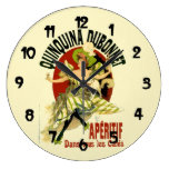 Vintage Drink Quinine Poster Art Round Wall Clocks