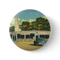 Vintage Drive In Diner Button