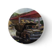 Vintage Dump Truck on a Construction Site Pins