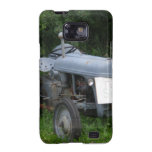 Vintage Dusky Blue Tractor Samsung Galaxy S Case