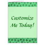 Vintage Dusty Violets Green Greeting Card