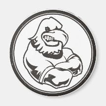 Vintage Eagles Mascot Refrigerator Magnet