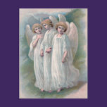 Vintage Easter Angels Postcard postcards