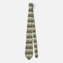 Vintage Easter Bunnies and Easter Eggs in a Boat Necktie