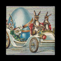 Vintage Easter Bunnies magnets