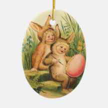 Vintage Easter Bunny Ornament