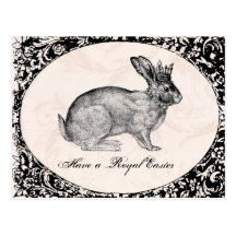 vintage Easter bunny  postcard