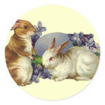 Vintage Easter Bunny stickers