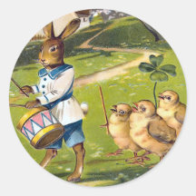 Vintage Easter Bunny Sticker