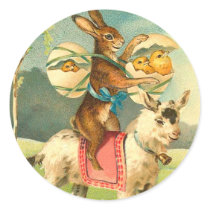 Vintage Easter Bunny Stickers