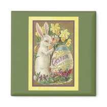 Vintage Easter Card (23) Fridge Magnets